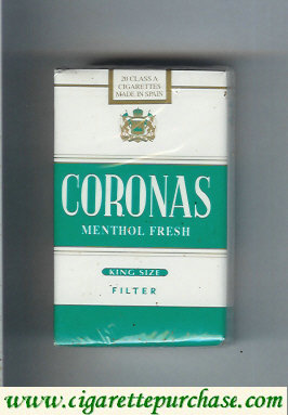 Coronas Menthol Fresh cigarettes king size filter